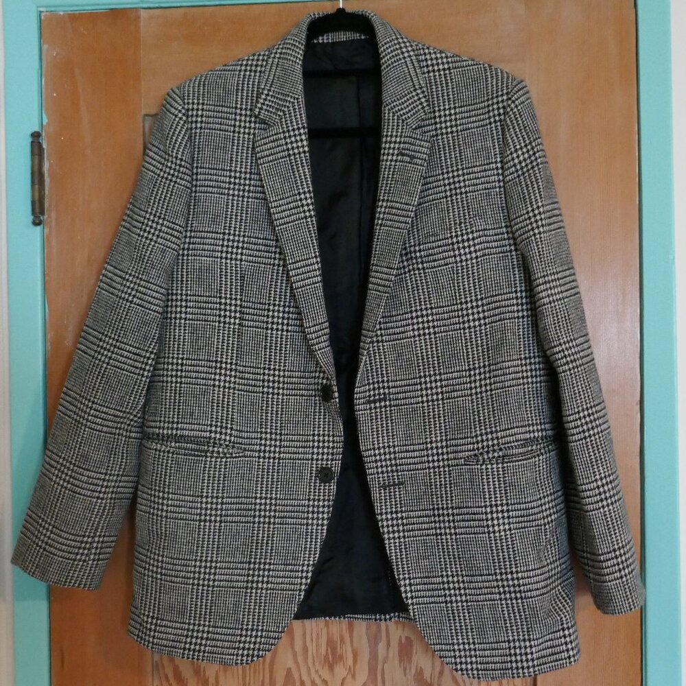 *SOLD* NWT Celine Mens Prince of Wales Wool Jacket